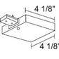 Juno Track Lighting TU36WH (TU36 WH) 2-Circuit Trac Master T-Bar End Feed, White Color