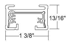 Juno Track Lighting TU8BL (TU 8FT BL) 8 ft Track - Two Circuit Trac Master Line Voltage Track System, Black Color