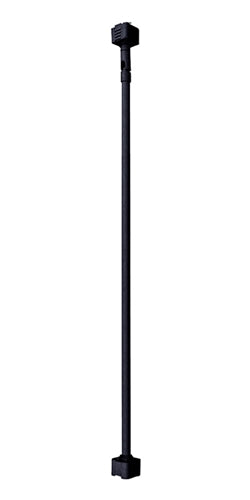 Juno Track Lighting TWS24BL (TEWS BL) 24" Line Voltage Extension Wand with Slope Adapter Black Color