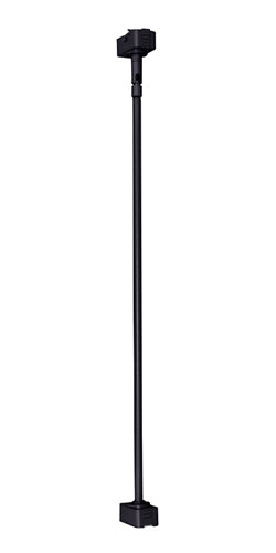 Juno Track Lighting TWS24WA-BL (TEWS BL WA) 24" Line Voltage Extension Wand with Slope Adapter for Fixture with Wide Adapter, Black Color