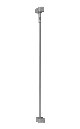 Juno Track Lighting TWS24WA-SL (TEWS SL WA) 24" Line Voltage Extension Wand with Slope Adapter for Fixture with Wide Adapter, Silver Color