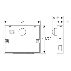 Juno Undercabinet Lighting ULH-DWMOC-BL (UDWMOC BL) Direct Wire Occupancy Sensor Module, Black Finish