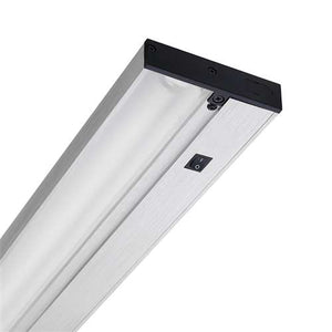Juno Undercabinet Lighting UPF46 SL 6CP 46" 30.3W T5 Lamp, 3000K Pro Fluorescent Undercabinet Fixture, with Portable 6" Cord and Plug, Silver Finish