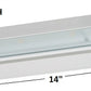 Juno Under Cabinet Lighting Led UPLED14-BL 14" 4-Lamp Pro Dimmable Fixture, 5.6 Watts, 299 Lumens, Black Finish