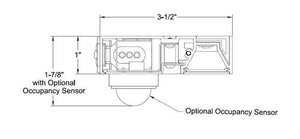 Juno Undercabinet Lighting UPS09 30K 90CRI WH 9" Dimmable Pro-Series SoftTask LED, 3000K, with On/Off Rocker Switch, Direct Wire, Designer White Finish