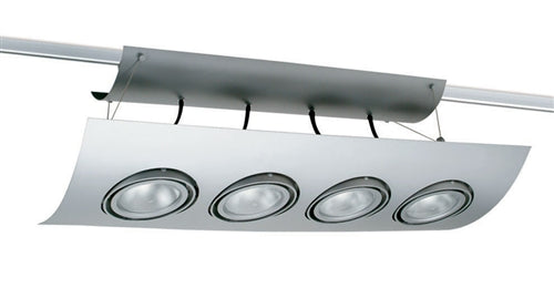 Juno Track Lighting X30401SL Airfoil Trim for XT30401, Silver Color