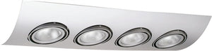 Juno Track Lighting X30401WH Airfoil Trim for XT30401, White Color