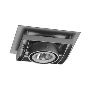 Juno Recessed Lighting XR16101GP 4" Low Voltage AVIO Square Gimbal Ring Trim, Graphite Trim