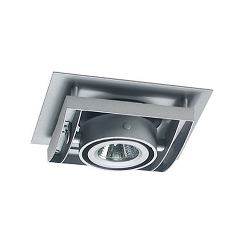 Juno Recessed Lighting XR16101SL 4" Low Voltage AVIO Square Gimbal Ring Trim, Silver Trim