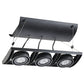 Juno Track Lighting XT16301-20H-BL AVIO Three Lamp - HID Metal Halide 20W CMH MR16 GX10 Unit, Black Color
