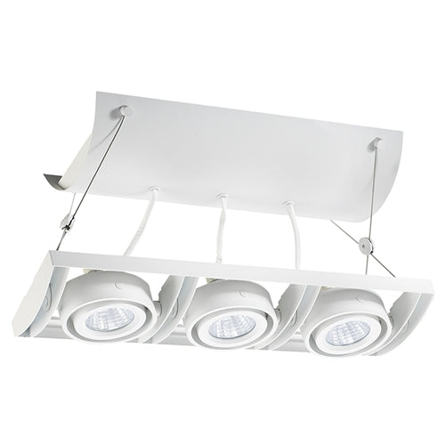 Juno Track Lighting XT16301-20H-WH AVIO Three Lamp - HID Metal Halide 20W CMH MR16 GX10 Unit, White Color