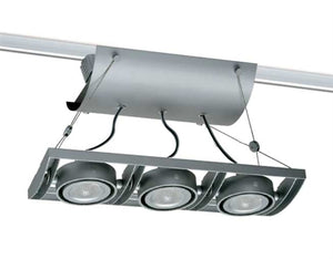 Juno Track Lighting XT16301-39H-SL AVIO Three Lamp - HID Metal Halide 39W CMH MR16 GX10 Unit, Silver Color