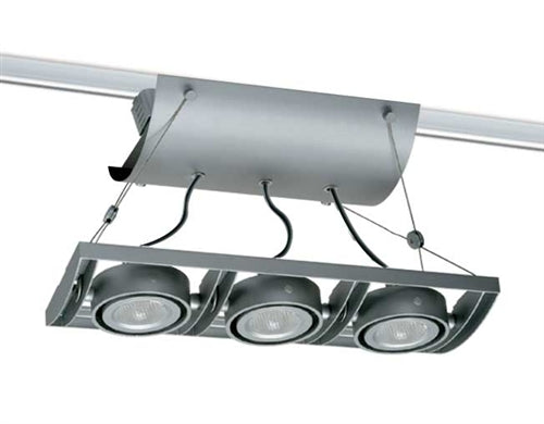 Juno Track Lighting XT16301-39H-SL AVIO Three Lamp - HID Metal Halide 39W CMH MR16 GX10 Unit, Silver Color