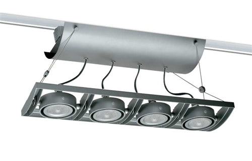 Juno Track Lighting XT16401-39H-GP AVIO Four Lamp - HID Metal Halide 39W CMH MR16 GX10 Linear Unit, Graphite Color