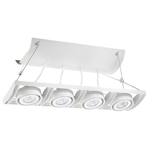 Juno Track Lighting XT16401-39H-WH AVIO Four Lamp - HID Metal Halide 39W CMH MR16 GX10 Linear Unit, White Color