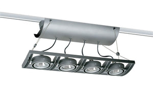 Juno Track Lighting XT16401GP AVIO Four Lamp - Low Voltage 20-50W MR16 Linear Unit, Graphite Color