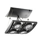 Juno Track Lighting XT16404-20H-BL AVIO Four Lamp - HID Metal Halide 20W CMH MR16 GX10 Quad Unit, Black Color