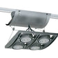 Juno Track Lighting XT16404-20H-SL AVIO Four Lamp - HID Metal Halide 20W CMH MR16 GX10 Quad Unit, Silver Color