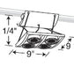 Juno Track Lighting XT16404-39H-WH AVIO Four Lamp - HID Metal Halide 39W CMH MR16 GX10 Quad Unit, White Color