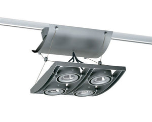 Juno Track Lighting XT16404GP AVIO Four Lamp - Low Voltage 20-50W MR16 Quad Unit, Graphite Color