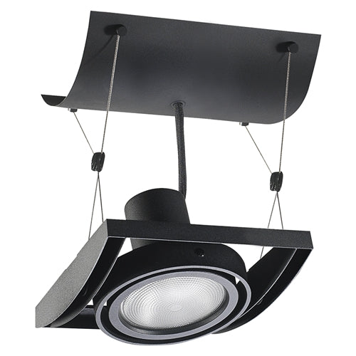 Juno Track Lighting XT30101BL AVIO One Lamp - Line Voltage 35-75W PAR30 Unit, Black Color