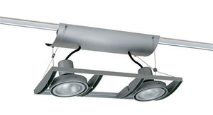 Juno Track Lighting XT30201SL AVIO Two Lamp - Line Voltage 35-75W PAR30 Unit, Silver Color