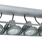 Juno Track Lighting XT30401GP AVIO Four Lamp - Line Voltage 35-75W PAR30 Linear Unit, Graphite Color