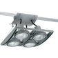 Juno Track Lighting XT30404GP AVIO Four Lamp - Line Voltage 35-75W PAR30 Quad Unit, Graphite Color