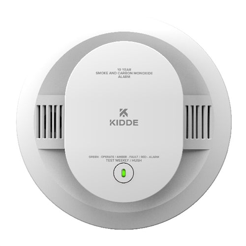 Kidde 30CUD10 10-Year Battery Powered Combination Smoke and Carbon Monoxide Detector with Alarm LED Warning Lights
