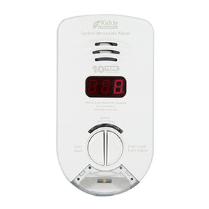 Kidde KN-COP-DP-10YH (900-0284) Worry-Free Hallway Plug-in Carbon Monoxide Alarm with Sealed Lithium Battery Backup, Digital Display, and Escape/Night Light