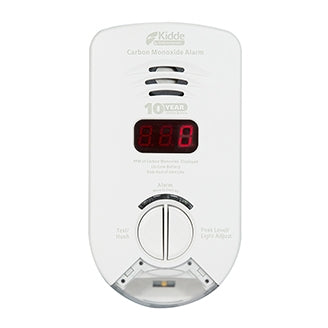 Kidde KN-COP-DP-10YH (900-0284) Worry-Free Hallway Plug-in Carbon Monoxide Alarm with Sealed Lithium Battery Backup, Digital Display, and Escape/Night Light