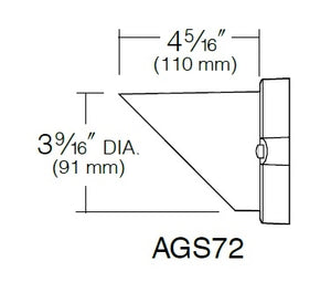 Kim Lighting AGS72BL Adjustable Glare Shield, Black