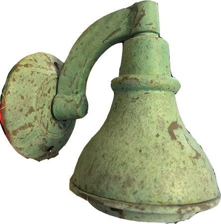 Kim Lighting AN57/9L5KUV/VG 120/277 Volt Die-Cast Brass LED Landscape Wall Bell Light, 11.9W, 9 LEDs, 5100K, Verde Green