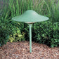 Kim Lighting BN192/3L3KUV/VG/H70VG 13-inch stem LED 120V Brass Traditional Landscape Light, 5.2W, 3 LEDs, 3000K, Copper Mushroom Hood, Verde Green Patina Finish