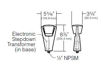 Kim Lighting BN275NB 120V 20W-50W MR16 Halogen Die-Cast Brass Landscape Light, Ravenna Lowlighter Style, Natural Brass Finish