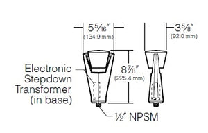Kim Lighting BN275NB 120V 20W-50W MR16 Halogen Die-Cast Brass Landscape Light, Ravenna Lowlighter Style, Natural Brass Finish