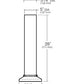 Kim BNB1-LED-KIT/36L4KUV Bounce LED Bollard, Type III, 4200K, 120-277V