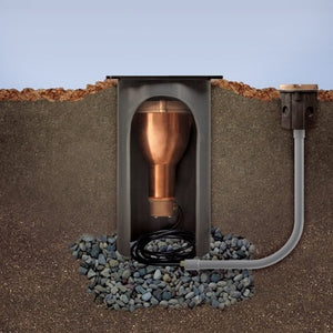 Kim Lighting C54F3/9L3KUV Well Light, 120 to 270V LED, Narrow Flood Optic, 350mA, 11W, 9 LEDs, 3000K, Spun Copper and Bronze Clamping Ring