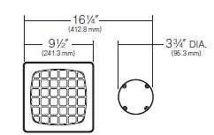 Kim Lighting C54F3/9L3KUV Well Light, 120 to 270V LED, Narrow Flood Optic, 350mA, 11W, 9 LEDs, 3000K, Spun Copper and Bronze Clamping Ring