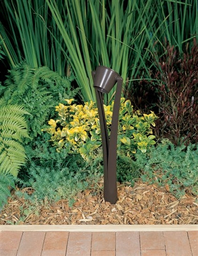 Kim Lighting EL170DB 120 Volt Die-Cast Aluminum, Landscape Path Light, 20W-50W MR16 Halogen, Ravenna Highlighter Style, Dark Bronze Finish