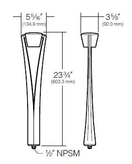 Kim Lighting EL170DB 120 Volt Die-Cast Aluminum, Landscape Path Light, 20W-50W MR16 Halogen, Ravenna Highlighter Style, Dark Bronze Finish