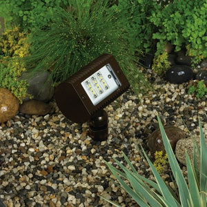 Kim Lighting EL218S3/8L4KUV/DB 120-277V LED Die-Cast Aluminum Micro Flood Landscape Light, Spot, 350mA, 10W, 8 LEDs, 4200K, Dark Bronze Finish