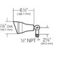 Kim Lighting EL235DB 120V Spun Aluminum Landscape Light, 50W PAR20 Halogen / 50W R20 Incandescent, Dark Bronze Finish