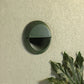 Kim Lighting EL815GR 13W Quad Tube Fluorescent 120V Die-Cast Aluminum Round Landscape Step Light, Verde Green Finish