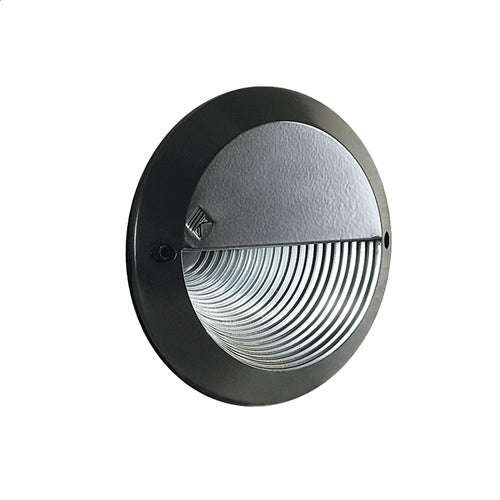 Kim Lighting EL817/3L3KUV/DB 5.3W 120 / 277 Volt Die/Cast Aluminum LED Round Landscape Step Light, 3 LEDs, 3000K Color Temperature, Dark Bronze Finish
