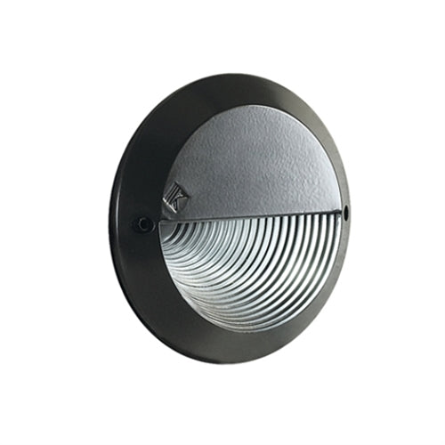 Kim Lighting EL817/9L3KUV/GR 10.4W 120 / 277 Volt Die/Cast Aluminum LED Round Landscape Step Light, 9 LEDs, 3000K Color Temperature, Verde Green Finish