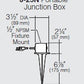 Kim Lighting J-25N Portable Spear Mount, Cast Iron with 1/2" NPSM Fixture Mount