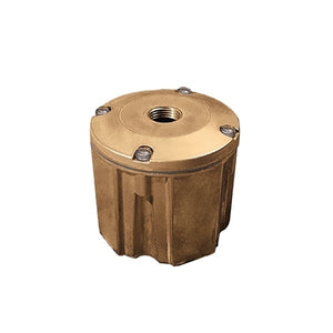Kim Lighting JB1/BLS Architectural Junction Box Die-Cast, Low Copper Aluminum with 1/2" NPSM Fixture Mount, Black Finish