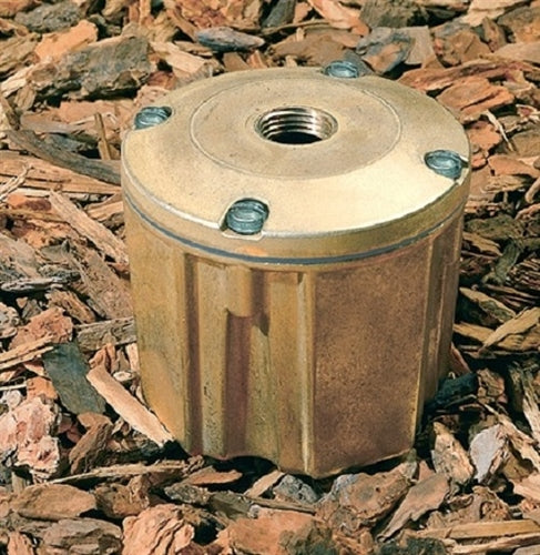 Kim Lighting JB1/PS-P Architectural Junction Box Die-Cast, Low Copper Aluminum with 1/2"NPSM Fixture Mount, Platinum Silver Finish