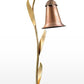Kim KLV10 25W-50W A19 Incandescent 12V Copper Traditional Floral Landscape Light, Spun Copper Hood, Cast Bronze Husk, Verde Patina Finish